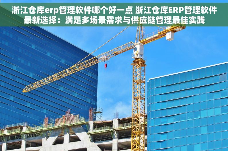 浙江仓库erp管理软件哪个好一点 浙江仓库ERP管理软件最新选择：满足多场景需求与供应链管理最佳实践