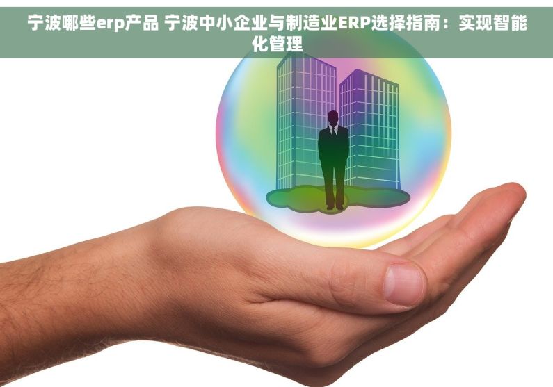 宁波哪些erp产品 宁波中小企业与制造业ERP选择指南：实现智能化管理