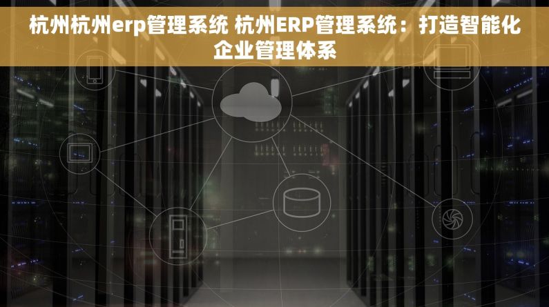 杭州杭州erp管理系统 杭州ERP管理系统：打造智能化企业管理体系