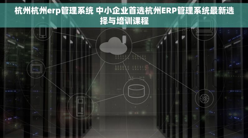杭州杭州erp管理系统 中小企业首选杭州ERP管理系统最新选择与培训课程