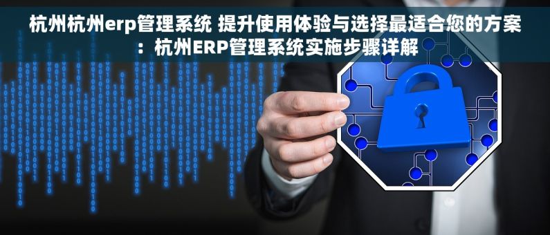 杭州杭州erp管理系统 提升使用体验与选择最适合您的方案：杭州ERP管理系统实施步骤详解
