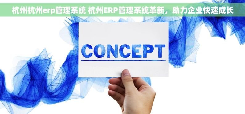 杭州杭州erp管理系统 杭州ERP管理系统革新，助力企业快速成长