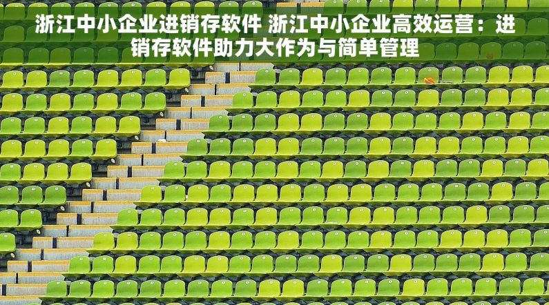 浙江中小企业进销存软件 浙江中小企业高效运营：进销存软件助力大作为与简单管理