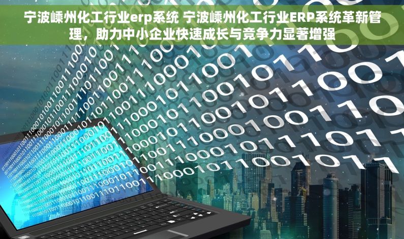 宁波嵊州化工行业erp系统 宁波嵊州化工行业ERP系统革新管理，助力中小企业快速成长与竞争力显著增强