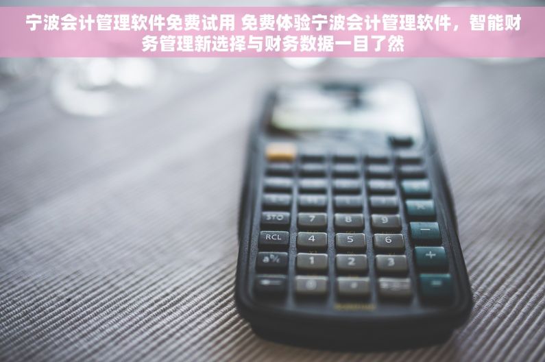 宁波会计管理软件免费试用 免费体验宁波会计管理软件，智能财务管理新选择与财务数据一目了然