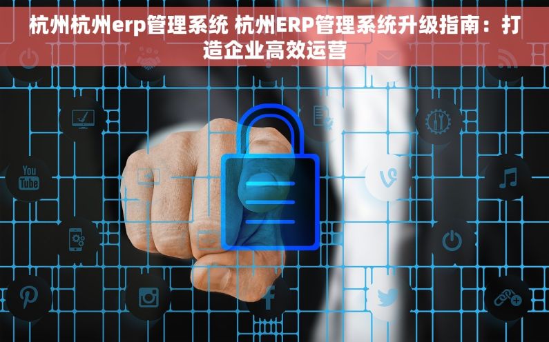 杭州杭州erp管理系统 杭州ERP管理系统升级指南：打造企业高效运营