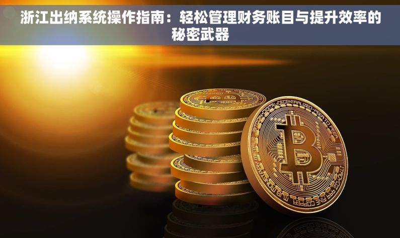 浙江出纳系统操作指南：轻松管理财务账目与提升效率的秘密武器