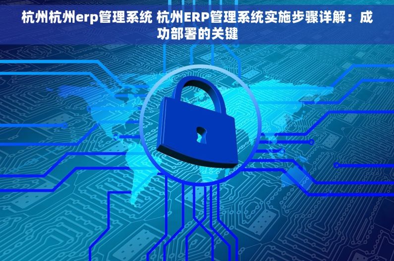 杭州杭州erp管理系统 杭州ERP管理系统实施步骤详解：成功部署的关键