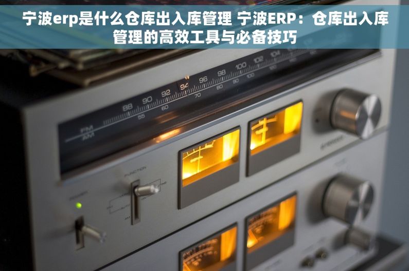 宁波erp是什么仓库出入库管理 宁波ERP：仓库出入库管理的高效工具与必备技巧
