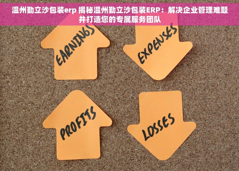 温州勤立沙包装erp 揭秘温州勤立沙包装ERP：解决企业管理难题并打造您的专属服务团队