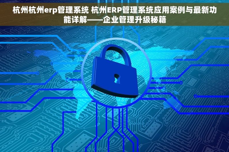 杭州杭州erp管理系统 杭州ERP管理系统应用案例与最新功能详解——企业管理升级秘籍