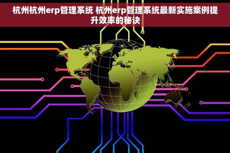 杭州杭州erp管理系统 杭州erp管理系统最新实施案例提升效率的秘诀