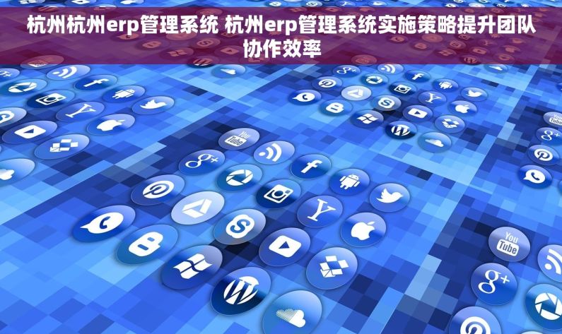 杭州杭州erp管理系统 杭州erp管理系统实施策略提升团队协作效率