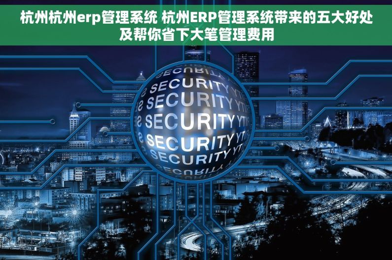 杭州杭州erp管理系统 杭州ERP管理系统带来的五大好处及帮你省下大笔管理费用