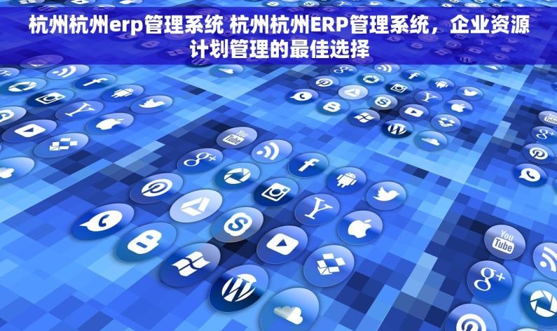 杭州杭州erp管理系统 杭州杭州ERP管理系统，企业资源计划管理的最佳选择