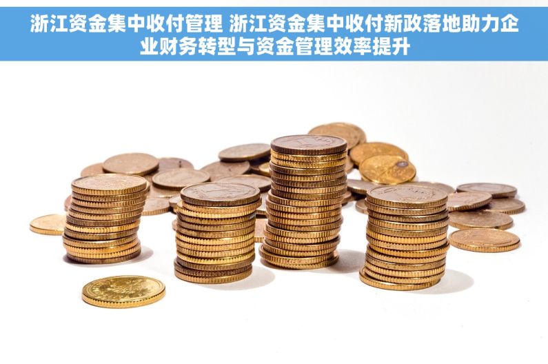 浙江资金集中收付管理 浙江资金集中收付新政落地助力企业财务转型与资金管理效率提升