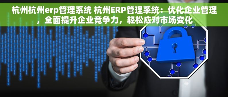 杭州杭州erp管理系统 杭州ERP管理系统：优化企业管理，全面提升企业竞争力，轻松应对市场变化