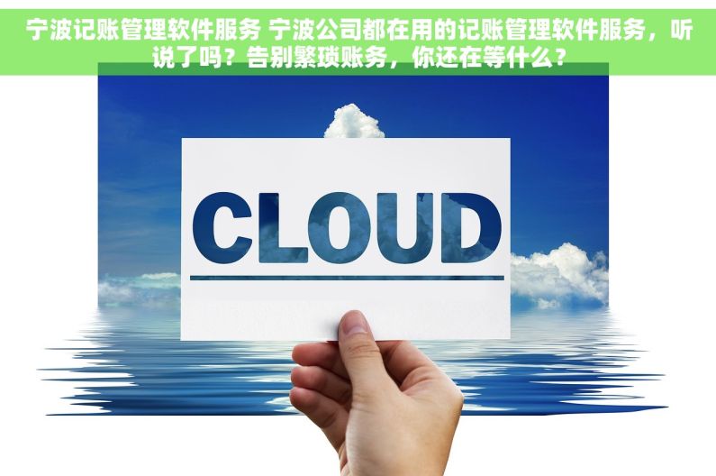 宁波记账管理软件服务 宁波公司都在用的记账管理软件服务，听说了吗？告别繁琐账务，你还在等什么？