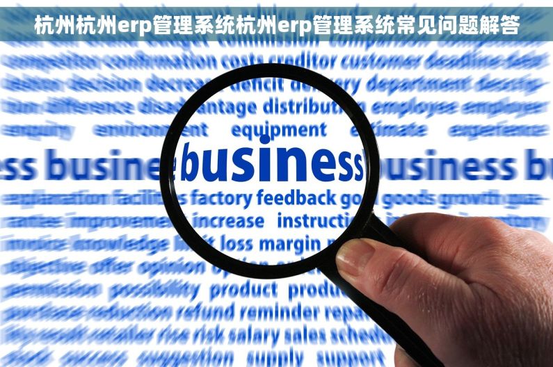 杭州杭州erp管理系统杭州erp管理系统常见问题解答