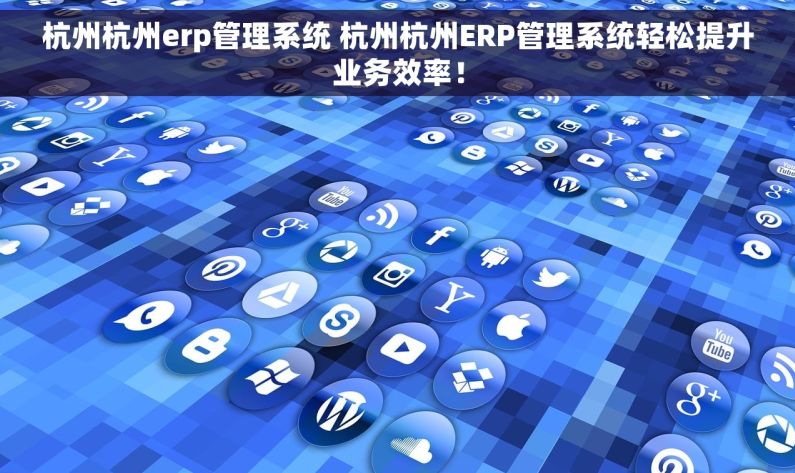 杭州杭州erp管理系统 杭州杭州ERP管理系统轻松提升业务效率！