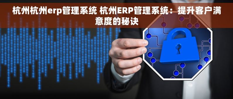 杭州杭州erp管理系统 杭州ERP管理系统：提升客户满意度的秘诀