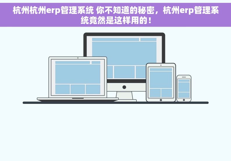 杭州杭州erp管理系统 你不知道的秘密，杭州erp管理系统竟然是这样用的！