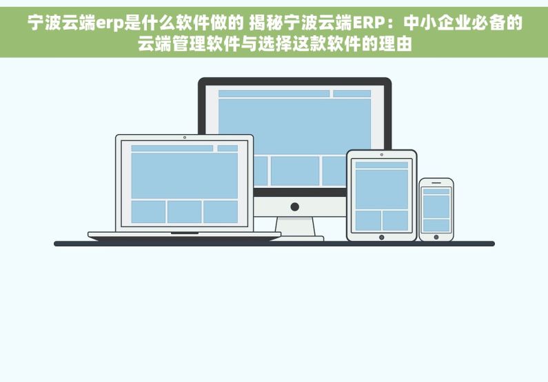 宁波云端erp是什么软件做的 揭秘宁波云端ERP：中小企业必备的云端管理软件与选择这款软件的理由