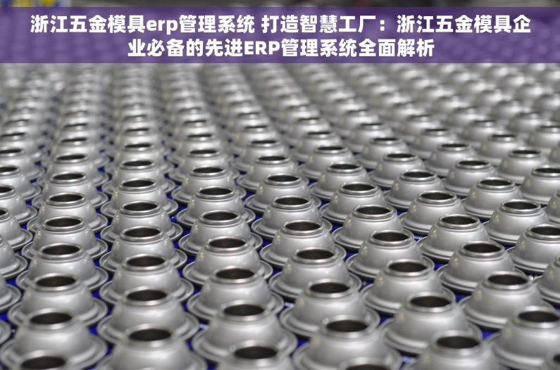 浙江五金模具erp管理系统 打造智慧工厂：浙江五金模具企业必备的先进ERP管理系统全面解析