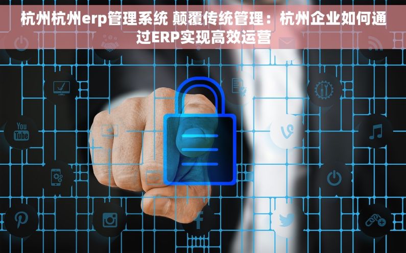 杭州杭州erp管理系统 颠覆传统管理：杭州企业如何通过ERP实现高效运营