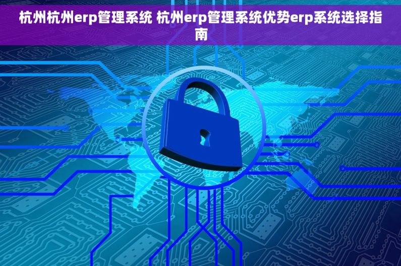 杭州杭州erp管理系统 杭州erp管理系统优势erp系统选择指南