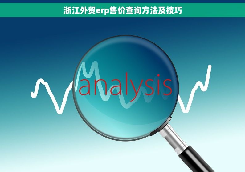 浙江外贸erp售价查询方法及技巧
