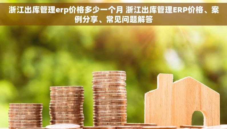 浙江出库管理erp价格多少一个月 浙江出库管理ERP价格、案例分享、常见问题解答