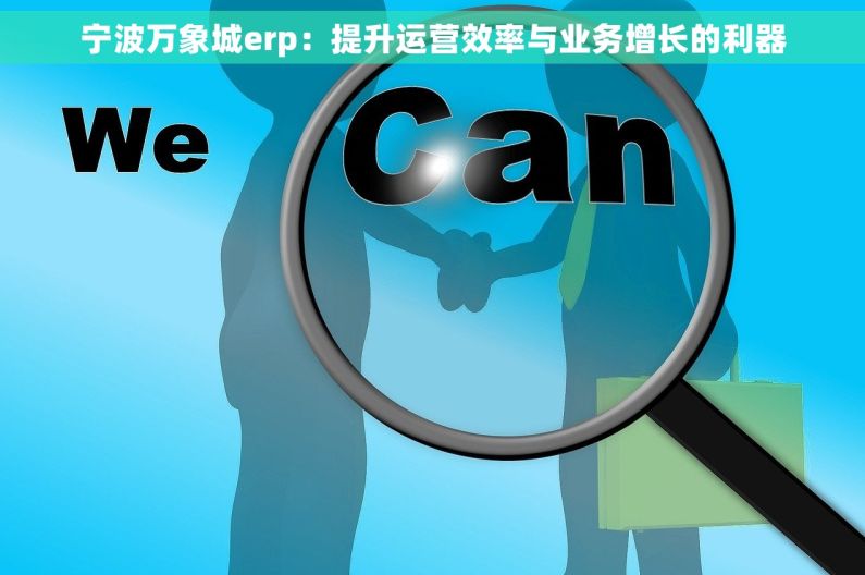 宁波万象城erp：提升运营效率与业务增长的利器