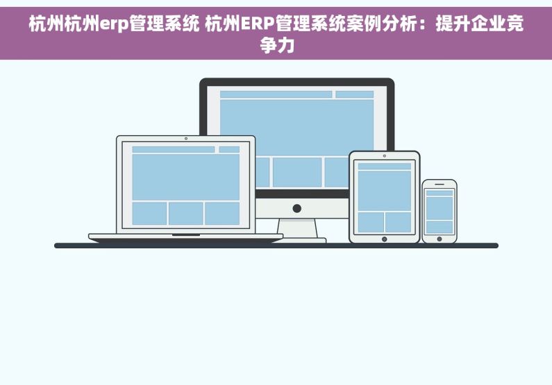 杭州杭州erp管理系统 杭州ERP管理系统案例分析：提升企业竞争力