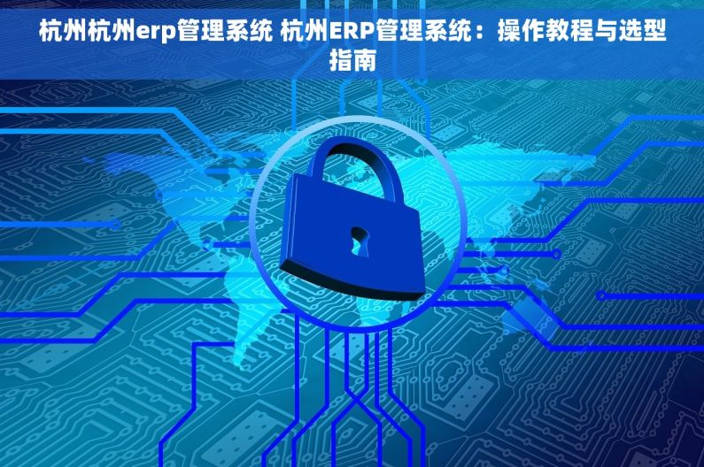 杭州杭州erp管理系统 杭州ERP管理系统：操作教程与选型指南