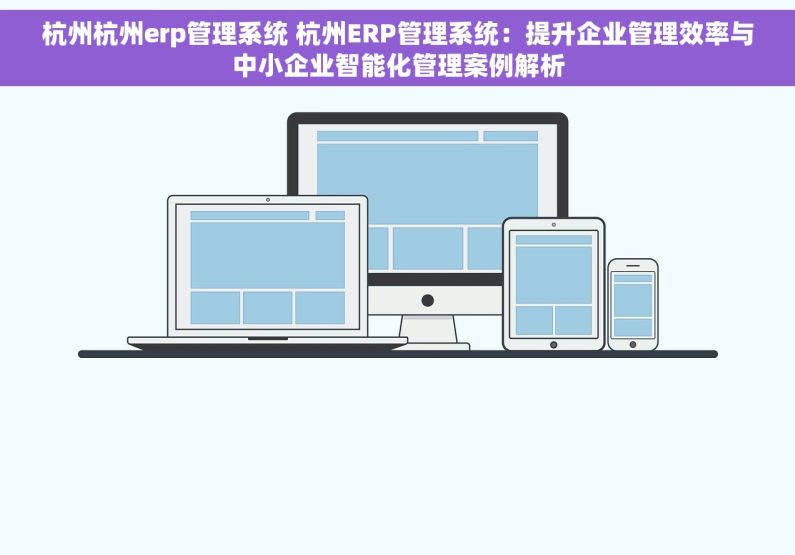 杭州杭州erp管理系统 杭州ERP管理系统：提升企业管理效率与中小企业智能化管理案例解析