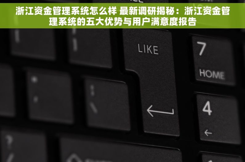 浙江资金管理系统怎么样 最新调研揭秘：浙江资金管理系统的五大优势与用户满意度报告