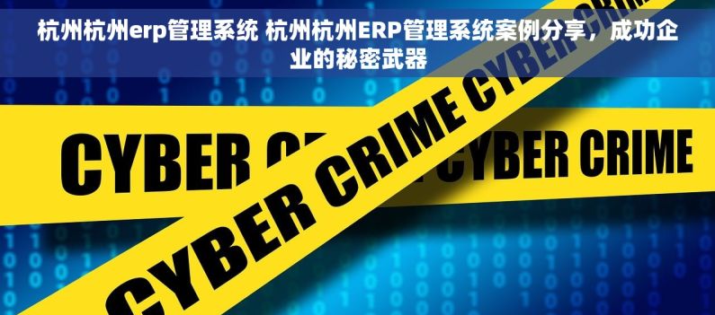 杭州杭州erp管理系统 杭州杭州ERP管理系统案例分享，成功企业的秘密武器