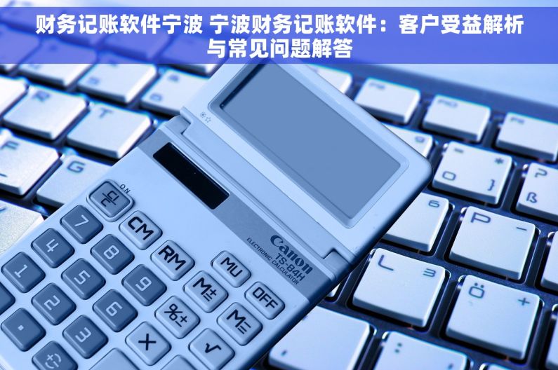 财务记账软件宁波 宁波财务记账软件：客户受益解析与常见问题解答