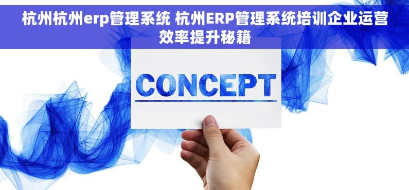杭州杭州erp管理系统 杭州ERP管理系统培训企业运营效率提升秘籍