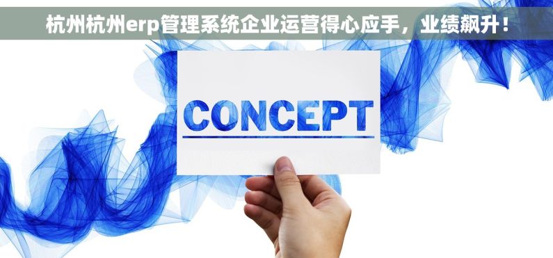 杭州杭州erp管理系统企业运营得心应手，业绩飙升！