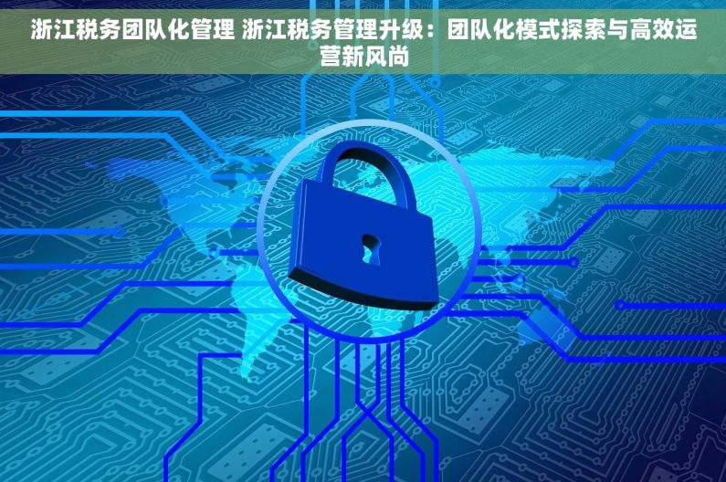 浙江税务团队化管理 浙江税务管理升级：团队化模式探索与高效运营新风尚