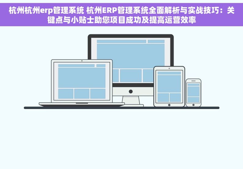 杭州杭州erp管理系统 杭州ERP管理系统全面解析与实战技巧：关键点与小贴士助您项目成功及提高运营效率