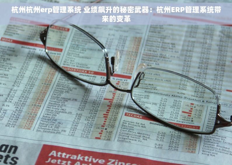杭州杭州erp管理系统 业绩飙升的秘密武器：杭州ERP管理系统带来的变革