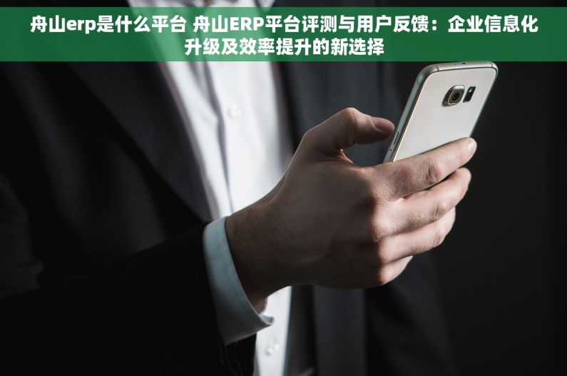 舟山erp是什么平台 舟山ERP平台评测与用户反馈：企业信息化升级及效率提升的新选择