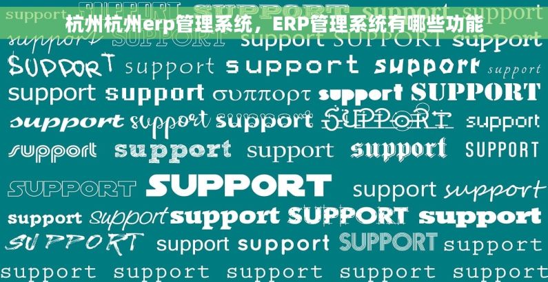 杭州杭州erp管理系统，ERP管理系统有哪些功能