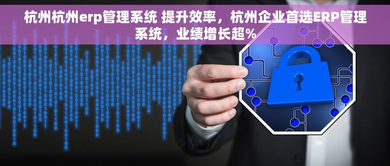 杭州杭州erp管理系统 提升效率，杭州企业首选ERP管理系统，业绩增长超%