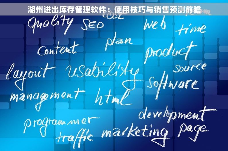 湖州进出库存管理软件：使用技巧与销售预测前瞻