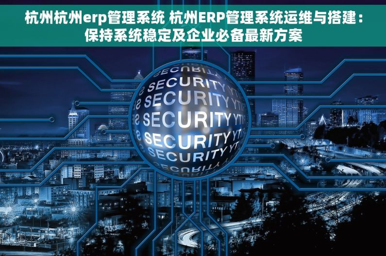 杭州杭州erp管理系统 杭州ERP管理系统运维与搭建：保持系统稳定及企业必备最新方案