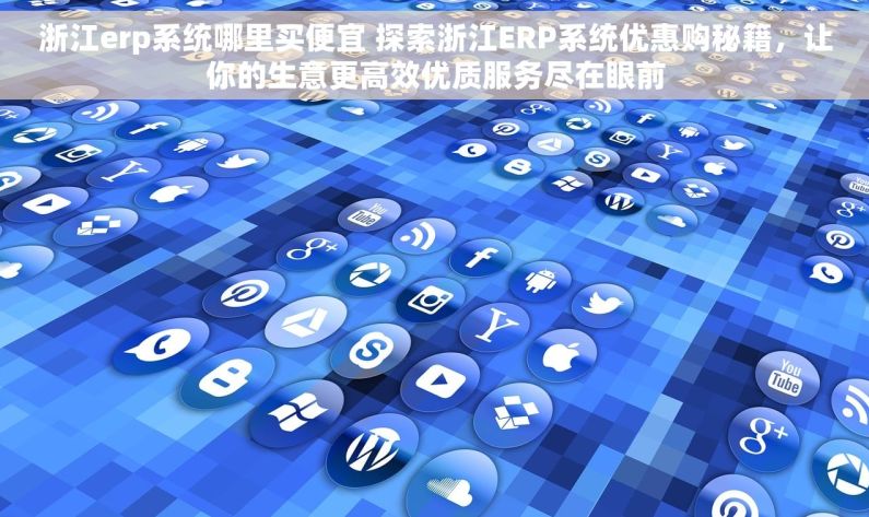 浙江erp系统哪里买便宜 探索浙江ERP系统优惠购秘籍，让你的生意更高效优质服务尽在眼前